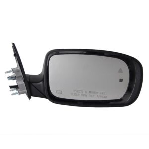 Mirrors for DODGE CHARGER 2011-2019 Passenger Side, Manual Folding, Power Adjustment, Heated, Paintable to Match, CH1321452