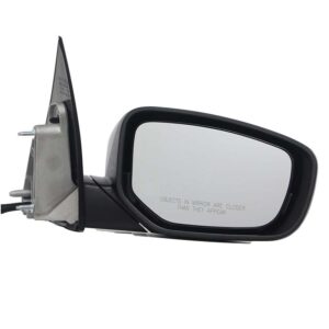 Mirrors for DODGE DART 2013-2015 Passenger Side, Manual Folding, Power Adjustment, Non-Heated, Paintable to Match, CH1321363