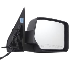 Mirrors for JEEP LIBERTY 2008-2012 Passenger Side, Manual Folding, Power Adjustment, Heated, Texture, CH1321287