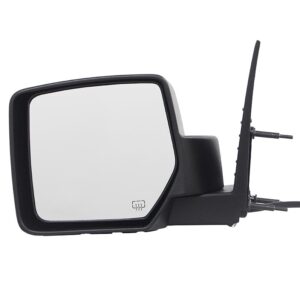 Mirrors for JEEP LIBERTY 2008-2012 Driver Side, Manual Folding, Power Adjustment, Heated, Texture, CH1320371