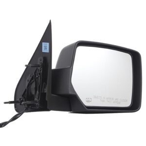 Mirrors for JEEP LIBERTY 2008-2012 Passenger Side, Manual Folding, Power Adjustment, Heated, Texture, CH1321371