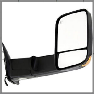 Mirrors for DODGE DODGE PU 2009-2012 Passenger Side, Manual Folding, Power Adjustment, Heated, Texture, CH1321315