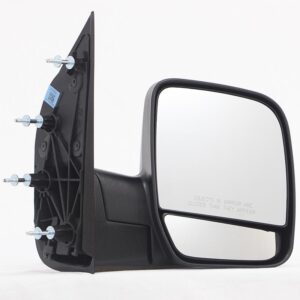 Mirrors for FORD ECONOLINE 2002-2006 Passenger Side, Manual Folding, Power Adjustment, Non-Heated, Texture, FO1321254