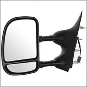Mirrors for FORD ECONOLINE 2002-2008 Driver Side, Manual Folding, Power Adjustment, Non-Heated, Texture, FO1320237