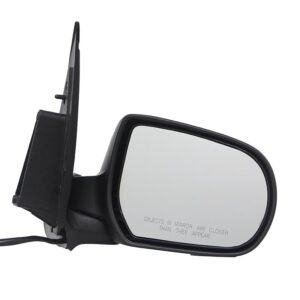 Mirrors for FORD ESCAPE 2003-2007 Passenger Side, Manual Folding, Power Adjustment, Non-Heated, Texture, FO1321251