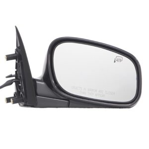 Mirrors for LINCOLN TOWN CAR 2004-2008 Passenger Side, Manual Folding, Power Adjustment, Heated, Paintable to Match, FO1321258