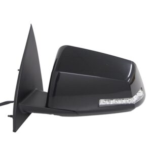 Mirrors for GMC ACADIA 2009-2017 Driver Side, Manual Folding, Power Adjustment, Heated, Paintable to Match, GM1320383