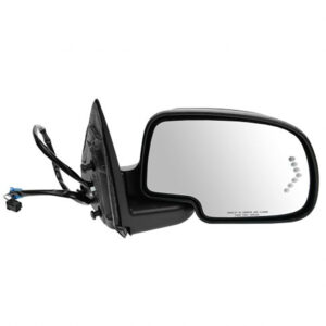 Mirrors for CHEVROLET SILVERADO 2003-2007 Passenger Side, Manual Folding, Power Adjustment, Heated, Paintable to Match/Texture, GM1321294