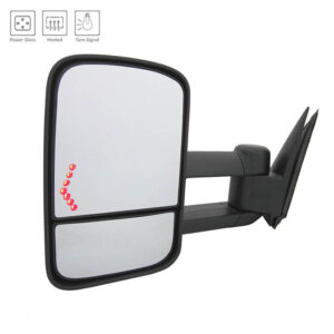 Mirrors for CHEVROLET SILVERADO 2003-2007 Driver Side, Manual Folding, Power Adjustment, Heated, Texture, GM1320355