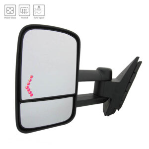 Mirrors for CHEVROLET SILVERADO 2007-2013 Driver Side, Manual Folding, Power Adjustment, Heated, Texture, GM1320354