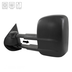 Mirrors for CHEVROLET SILVERADO 2007-2013 Driver Side, Manual Folding, Power Adjustment, Heated, Texture, GM1320354