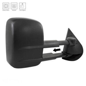 Mirrors for CHEVROLET SILVERADO 2007-2013 Passenger Side, Manual Folding, Power Adjustment, Heated, Texture, GM1321354