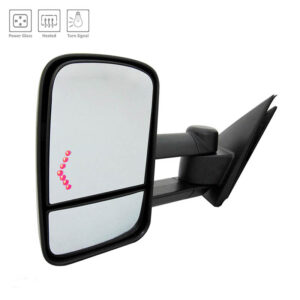 Mirrors for CHEVROLET SILVERADO 2014-2018 Driver Side, Manual Folding, Power Adjustment, Heated, Texture, GM1320458