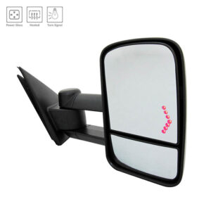 Mirrors for CHEVROLET SILVERADO 2014-2018 Passenger Side, Manual Folding, Power Adjustment, Heated, Texture, GM1321458