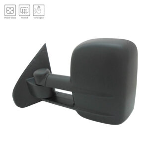 Mirrors for CHEVROLET SILVERADO 2014-2018 Passenger Side, Manual Folding, Power Adjustment, Heated, Texture, GM1321458