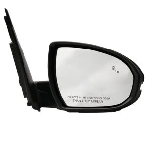 Mirrors for Hyundai TUCSON 2016-2018 Passenger Side, Manual Folding, Power Adjustment, Heated, Paintable to Match, HY1321231