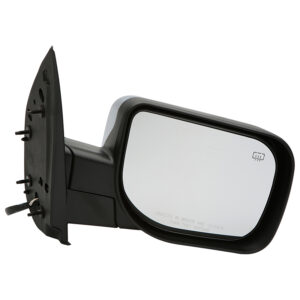 Mirrors for NISSAN TITAN 2004-2015 Passenger Side, Manual Folding, Power Adjustment, Heated, CHROME, NI1321173, w/PUDDLE LIGHT/MEMORY