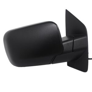 Mirrors for Nissan TITAN 2004-2015 Passenger Side, Manual Folding, Power Adjustment, Heated, Texture, NI1321214