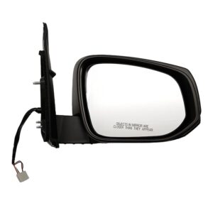 Mirrors for Toyota TACOMA 2016-2023 Passenger Side, Manual Folding, Power Adjustment, Heated, Texture, TO1321348